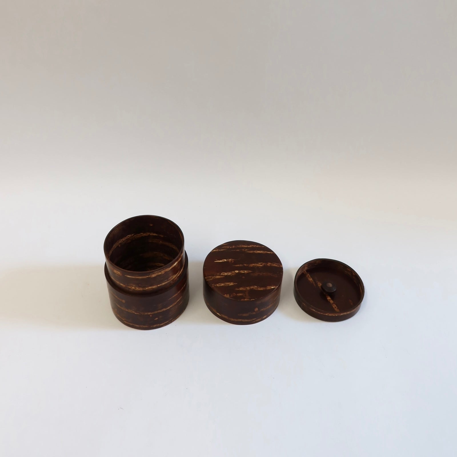 Japanese Wild Cherry Bark Tea Canister, 2 Sizes