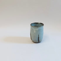 Japanese Iron-Painted Ash Glazed Yunomi/Tea Cup