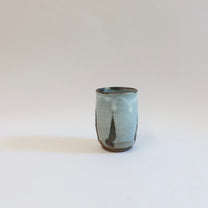 Japanese Iron-Painted Ash Glazed Yunomi/Tea Cup