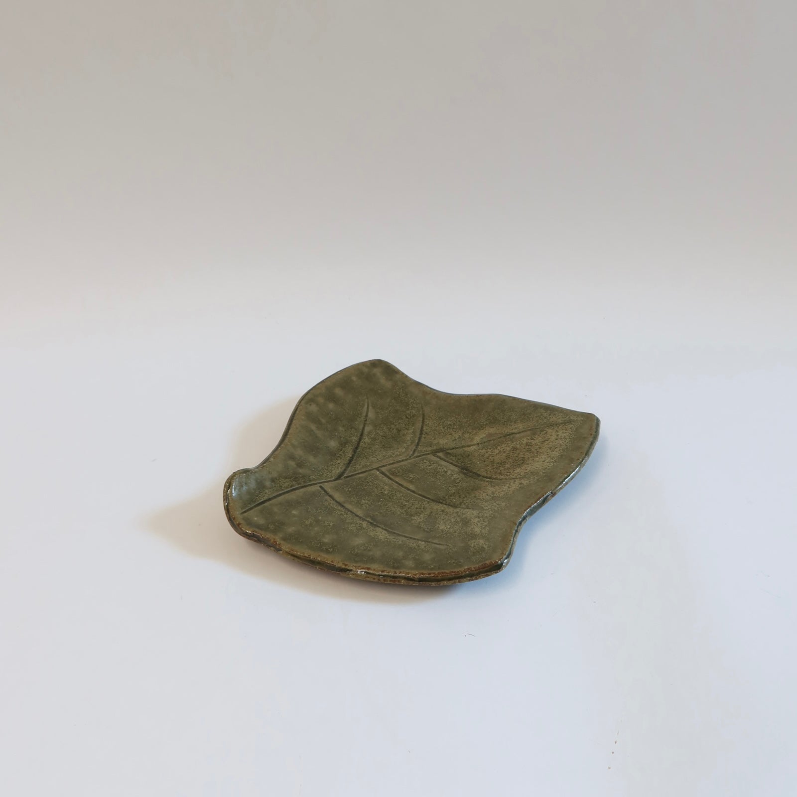 Japanese Shigaraki Leaf Plate