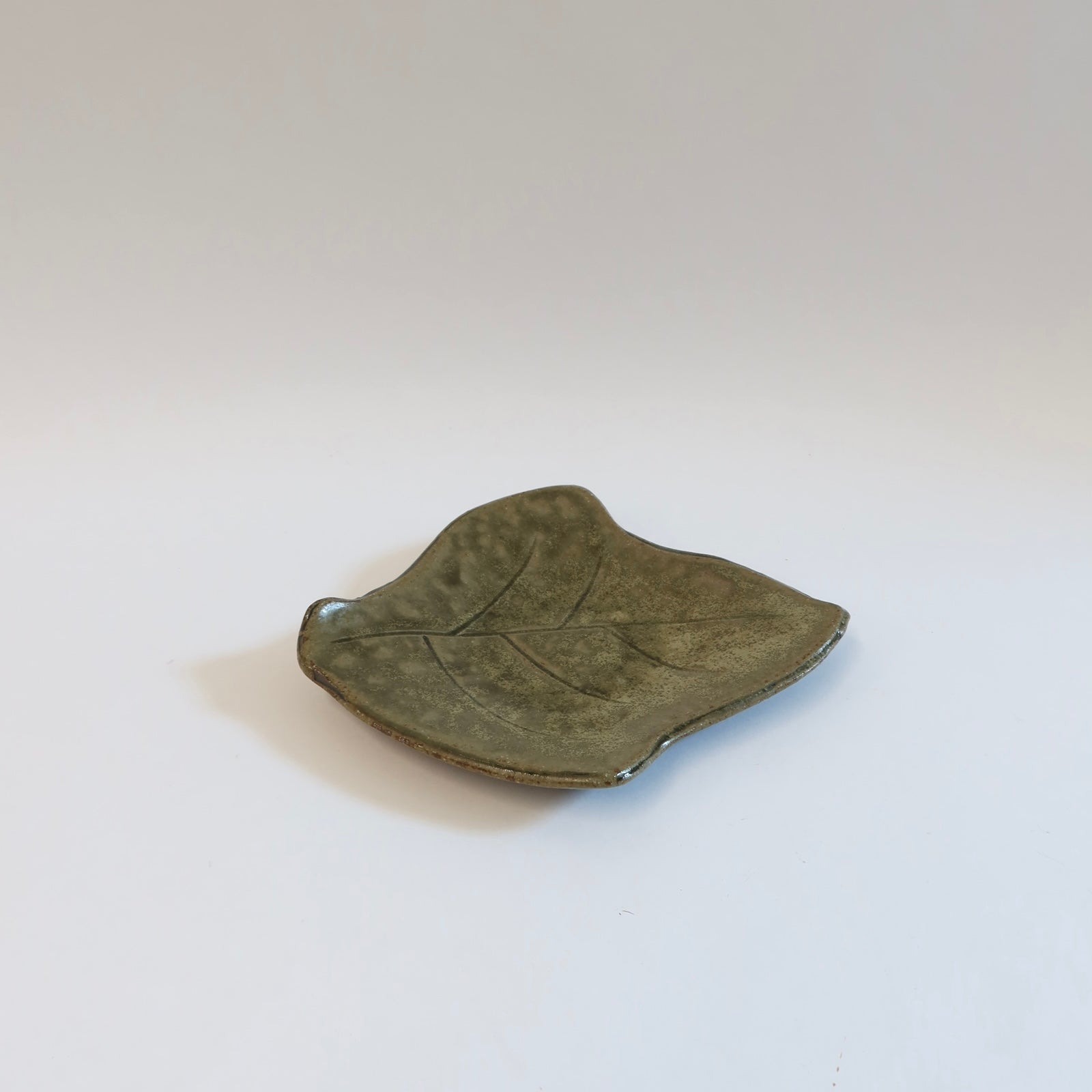 Japanese Shigaraki Leaf Plate