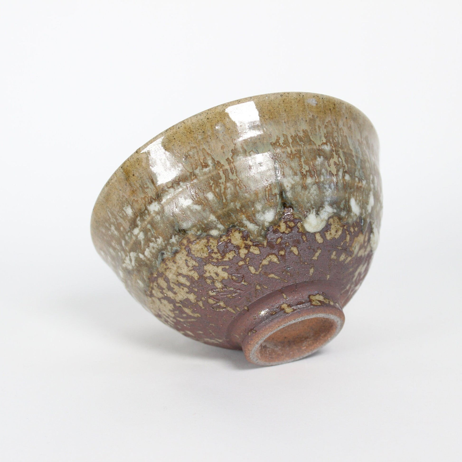Korean Wood-fired Hoeryeong Glaze Ceramic Sabal Tea Bowl