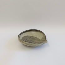 Japanese Shigaraki Ceramic Katakuchi Shallow Bowl