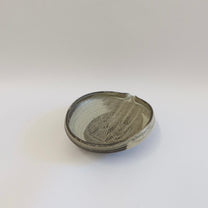 Japanese Shigaraki Ceramic Katakuchi Shallow Bowl