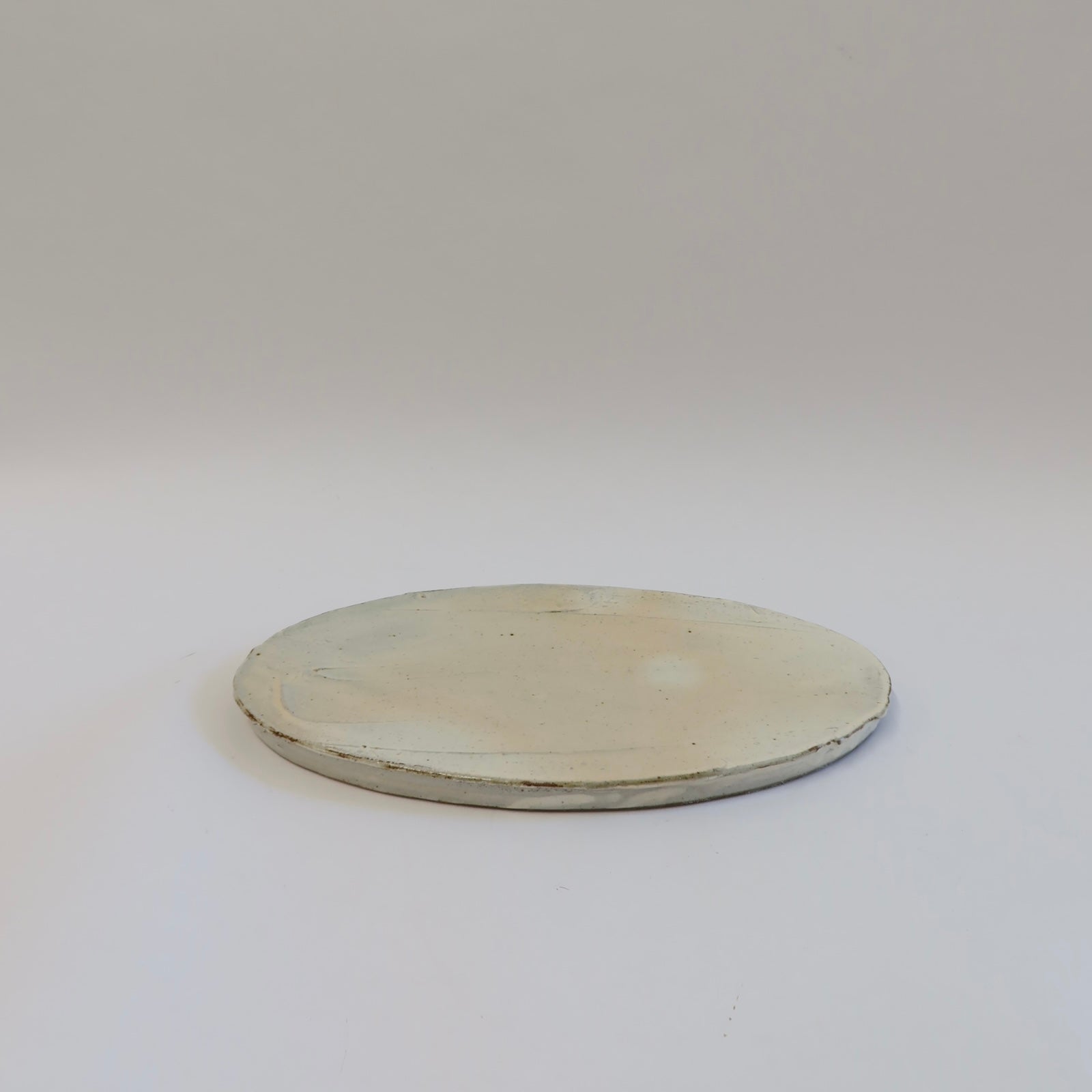 Korean Buncheong Texturized Oval Plate, M