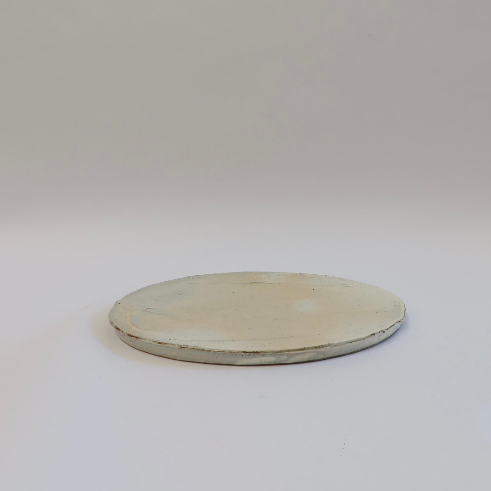 Korean Buncheong Texturized Oval Plate, M