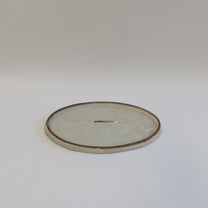 Korean Buncheong Texturized Oval Plate, M