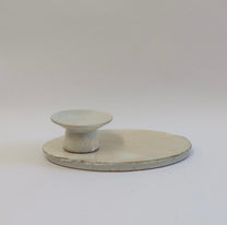 Korean Buncheong Texturized Oval Plate, M
