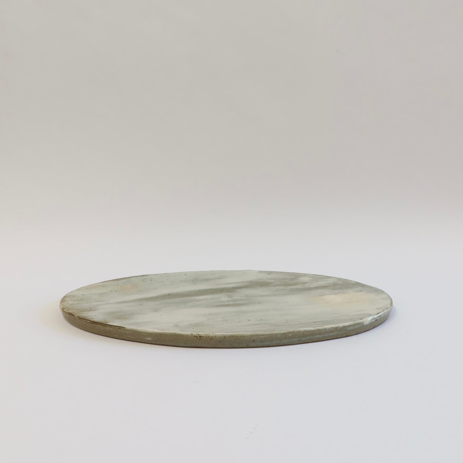 Korean Guiyal Buncheong Oval Plate, L