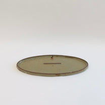 Korean Guiyal Buncheong Oval Plate, L