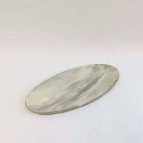 Korean Guiyal Buncheong Oval Plate, L