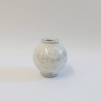 Korean Guiyal Buncheong Moon jar, H 4.75"