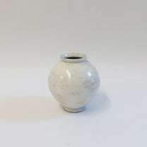 Korean Guiyal Buncheong Moon jar, H 4.75"