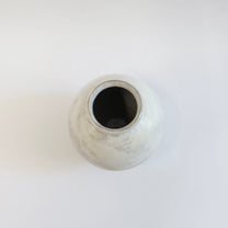 Korean Guiyal Buncheong Moon jar, H 4.75"