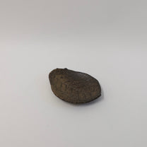 Japanese Shigaraki Konoha-zara (木の葉皿) Leaf Plate, Earthy Brown