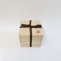 Korean Wood-fired Porcelain Moon Jar, H 6.25"