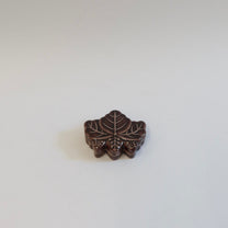 Japanese Raku kōgō (香合) with Paulownia Motif