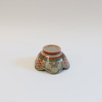 Japanese Hand-Painted Floral Ceramic Rinka Bowl, L