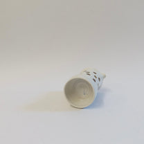 Korean Wood-fired Porcelain Dotted Spouted Pouring Vessel with Handle