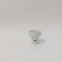 Korean Baekja Porcelain Cup, Cloud-Shaped Openwork Detail