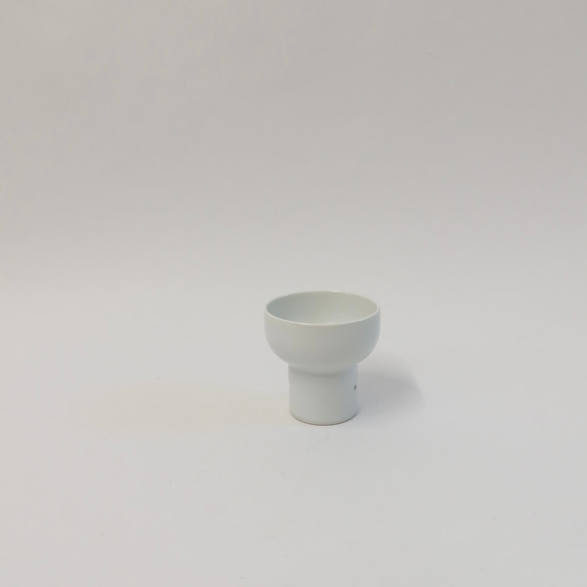 Korean Baekja Porcelain Cup, Cloud-Shaped Openwork Detail