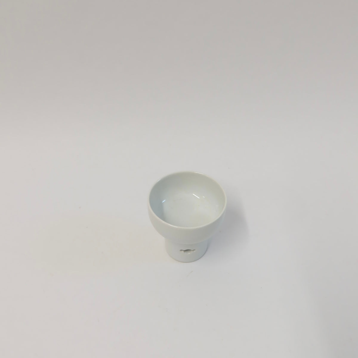 Korean Baekja Porcelain Cup, Cloud-Shaped Openwork Detail