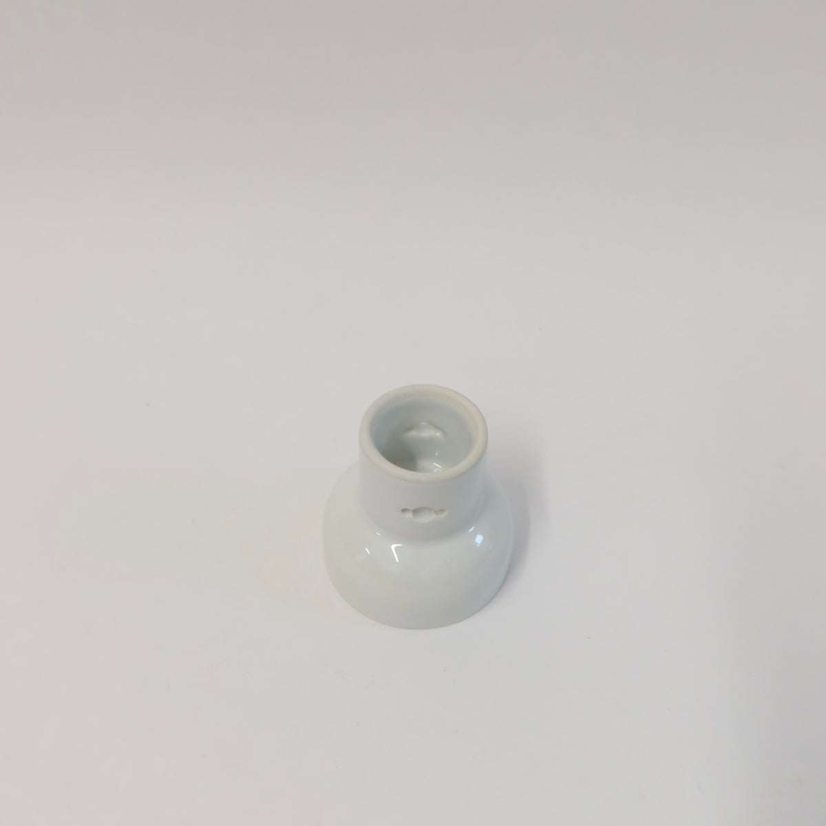 Korean Baekja Porcelain Cup, Cloud-Shaped Openwork Detail