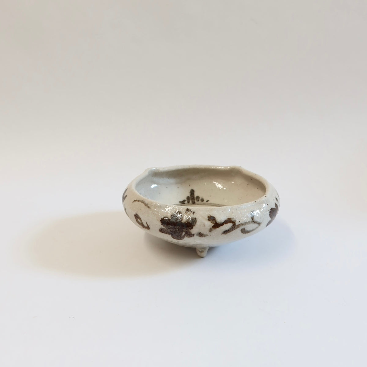 Japanese Shino-Oribe Chidori Bowl