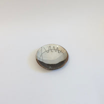 Japanese Stoneware Mamezara Plates, Set of two