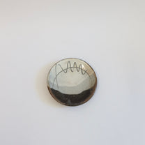 Japanese Stoneware Mamezara Plates, Set of two