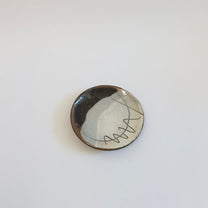 Japanese Stoneware Mamezara Plates, Set of two