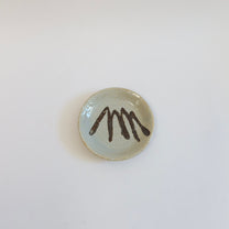 Japanese Stoneware Mamezara Plates, Set of two