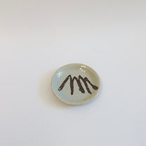 Japanese Stoneware Mamezara Plates, Set of two