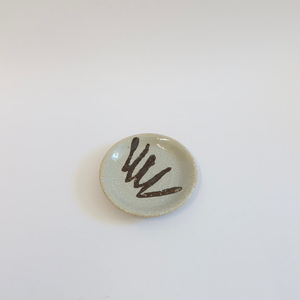 Japanese Stoneware Mamezara Plates, Set of two