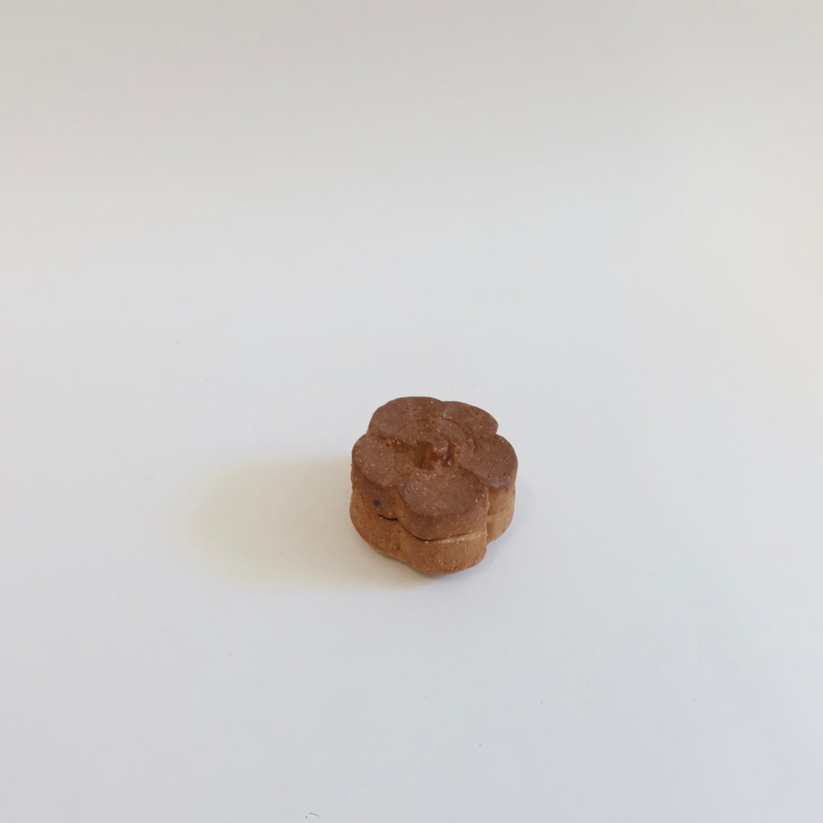 Japanese Wood-fired Shigaraki Natural-ash-glazed Kōgō. Incense case