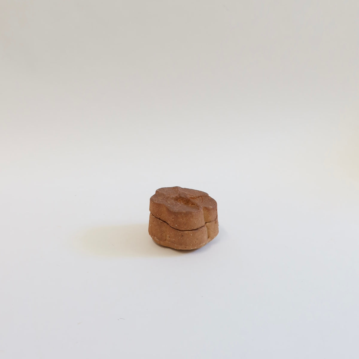 Japanese Wood-fired Shigaraki Natural-ash-glazed Kōgō. Incense case