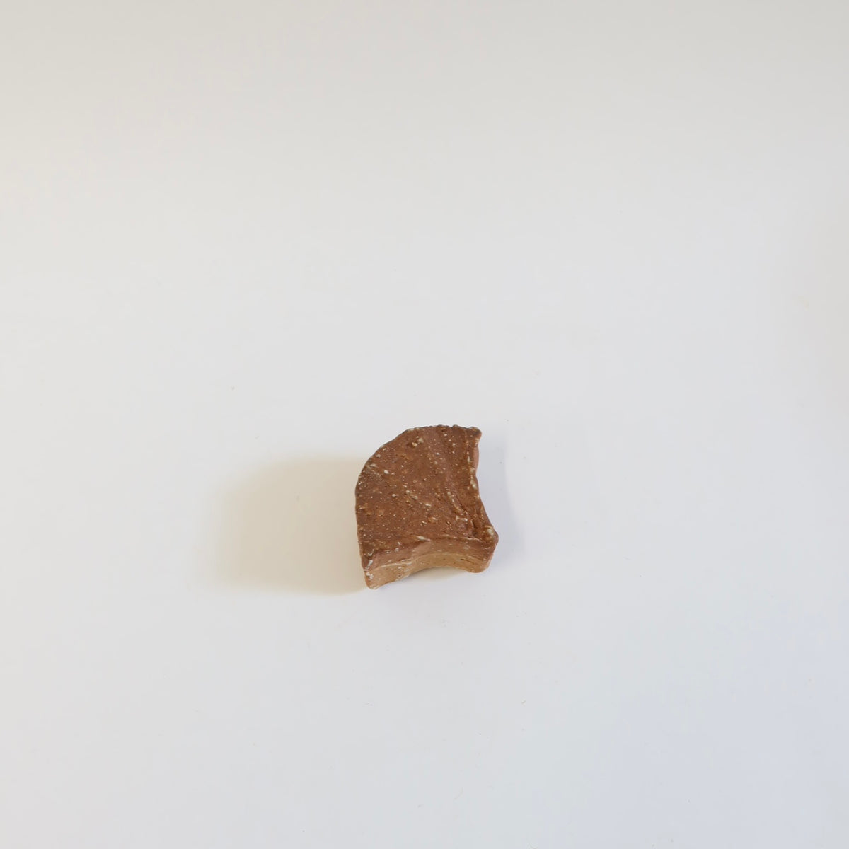Japanese Wood-fired Shigaraki Natural-Ash-Glazed Kōgō/Incense Case, Gingko Leaf Motif