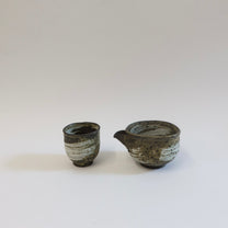 Japanese Ceramic Katakuchi and Cup