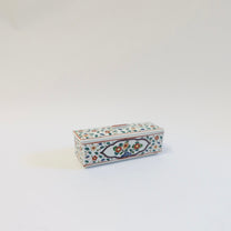 Japanese Porcelain Butter Crock with Floral Motif