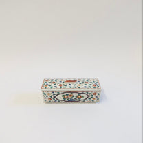 Japanese Porcelain Butter Crock with Floral Motif