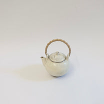 Korean Buncheong Teapot with Bamboo Handle