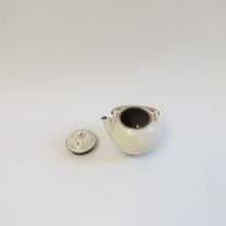Korean Buncheong Teapot with Bamboo Handle