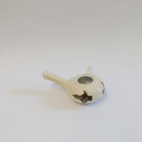 Korean Wood-Fired Baekja Teapot with Bird Motif