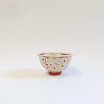 Japanese Hana Akae Hand-painted Floral Bowl