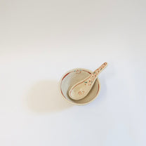 Japanese Hana Akae Hand-painted Floral Spoon