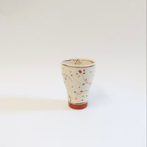 Japanese Hana Akae Hand-Painted Floral Cup