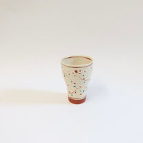 Japanese Hana Akae Hand-Painted Floral Cup