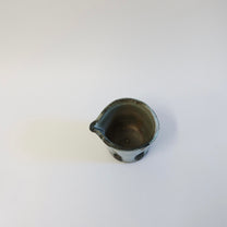 Japanese  Iron-Painted Ash Glazed Katakuchi &amp; Guinomi
