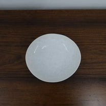Japanese White Crystalline Glaze Shallow Bowl, M