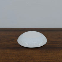 Japanese White Crystalline Glaze Shallow Bowl, M